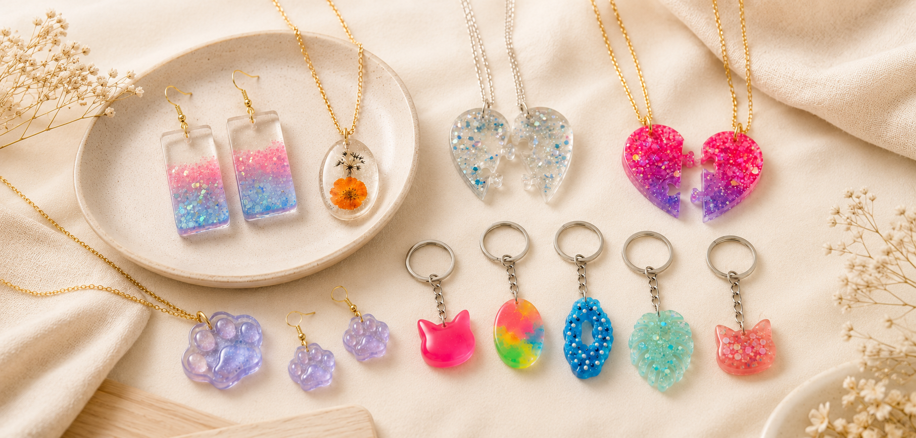 Handmade jewelry studio details